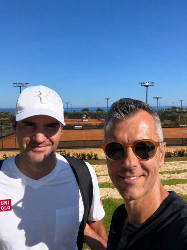 Stringing for Roger Federer Mouratoglou Tennis Academy