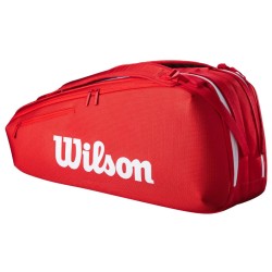 Wilson Super Tour 6R Red Τσάντα Τέννις