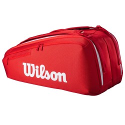 Wilson Super Tour 9R Red Τσάντα Τέννις