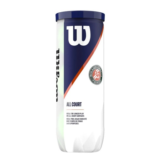 Wilson Roland Garros All Court Tennis Balls x 3
