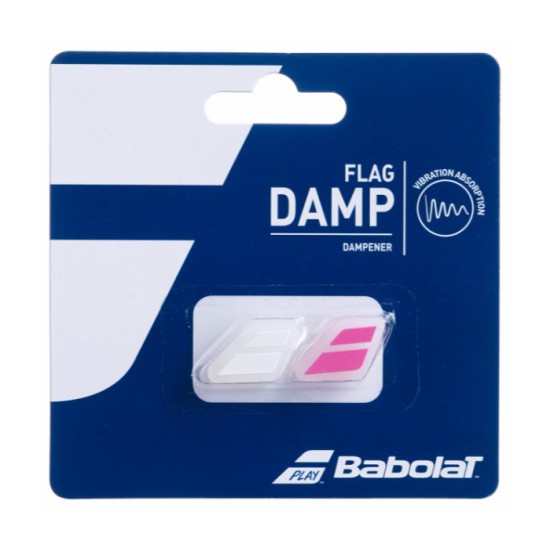 Babolat Flag Vibration x 2 Αντικραδασμικά White-Pink