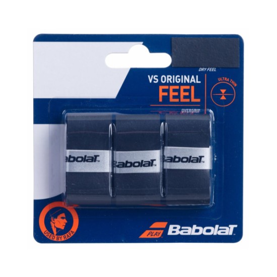 Babolat VS Original Overgrips x3 Μαύρο Padel