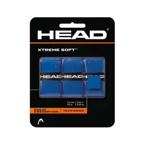 Head Extreme Soft Overgrips x 3 Blue