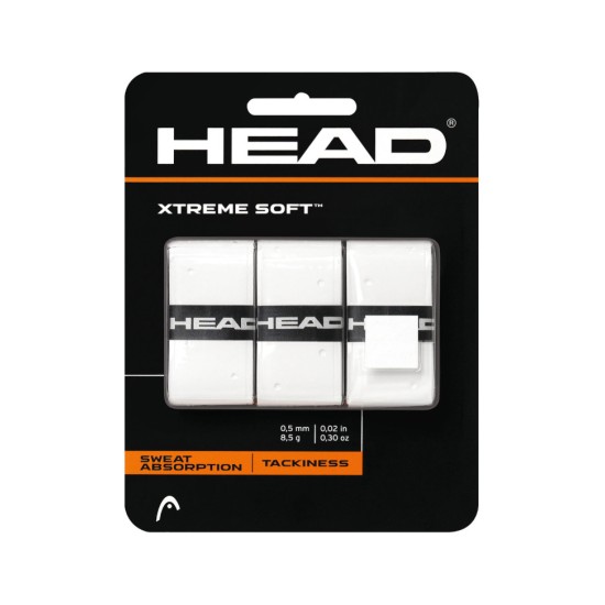 Head Extreme Soft Overgrips x 3 White