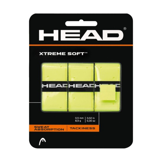 Head Extreme Soft Overgrips x 3 Yellow