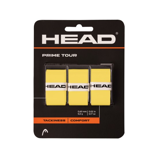 Head Prime Tour Overgrips x3 Yellow