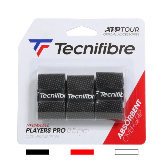 Tecnifibre Players Pro Overgrips x 3 Multicolour Padel