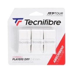 Tecnifibre Players Dry Overgrips x 3 White