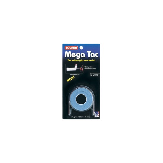 Tourna Mega Tac Overgrips x 3 Blue