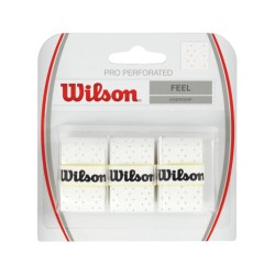 Wilson Pro Perforated  Overgrips x 3 White