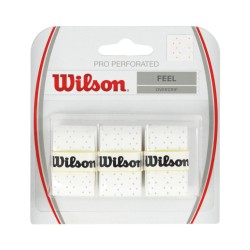 Wilson Pro Perforated  Overgrips x 3 White