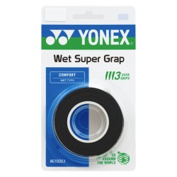 Yonex Super Grap Overgrips x 3 Black