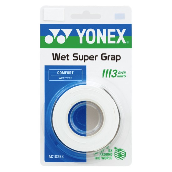 Yonex Super Grap Overgrips x 3 White
