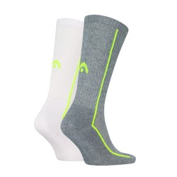 Head Performance Crew Κάλτσες x 2 Grey Melange/White