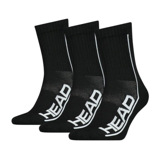 Head Performance Short Crew Socks x 3 Black