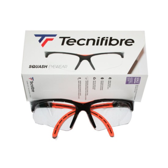 Tecnifibre Squash Protection Glasses Black Orange