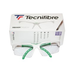 Tecnifibre Squash Protection Glasses White Green