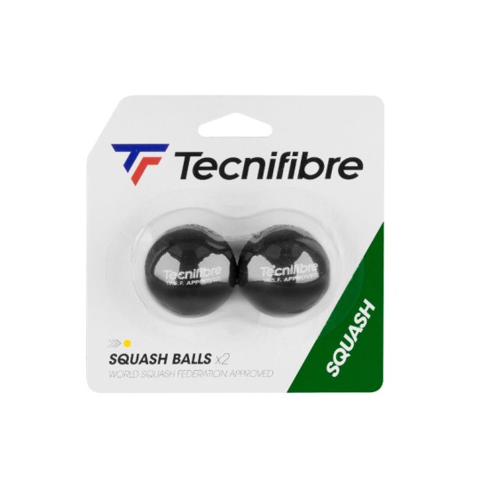 Tecnifibre Squash Balls Yellow Dot - 2B