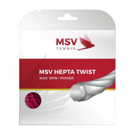 MSV Hepta Twist 17/1.20mm Κόκκινο