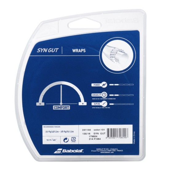 Babolat Synthetic Gut 17/1.25mm Λευκό