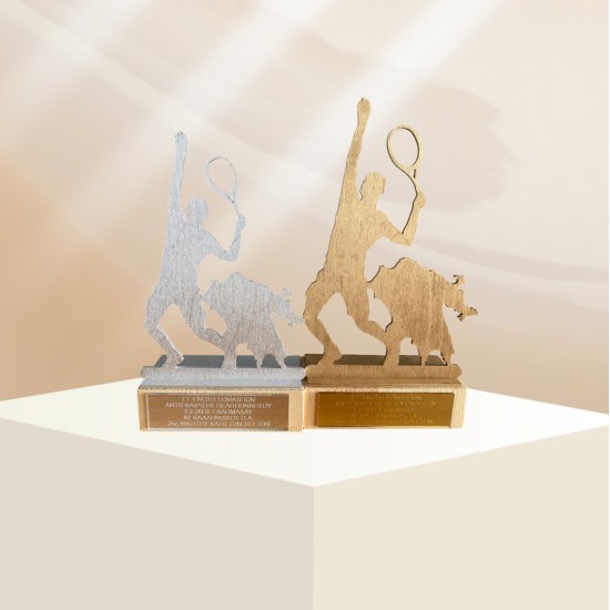 Custom Κύπελλα Τέννις | Εξατομικευμένα Βραβεία Τέννις για Τουρνουά #21