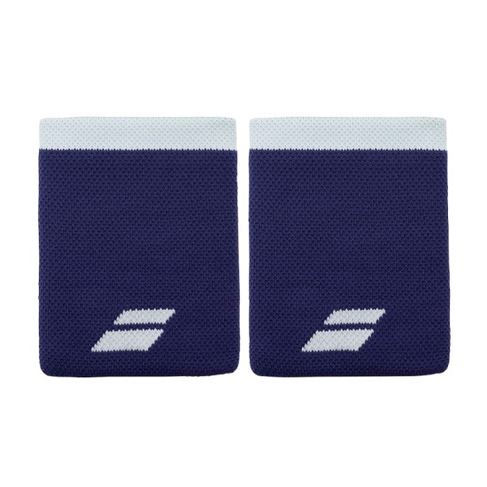 Babolat Logo Jumbo Wristbands Blue Illusion