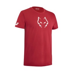 Babolat Cotton Tee Juan Lebron Red Dahlia