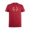 Babolat Cotton Tee Juan Lebron Red Dahlia