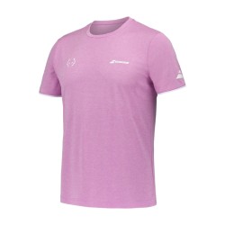 Babolat Crew Neck Tee Juan Lebron Pink/Heather