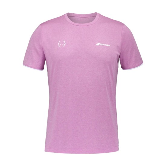 Babolat Crew Neck Tee Juan Lebron Pink/Heather