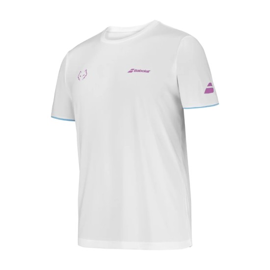 Babolat Crew Neck Tee Juan Lebron Λευκό