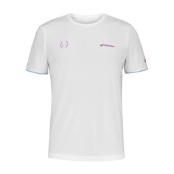 Babolat Crew Neck Tee Juan Lebron Λευκό