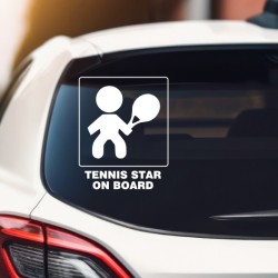 Tennis Baby On Board 1 Αυτοκόλλητο αυτοκινήτου