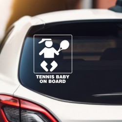 Tennis Baby On Board 2 Αυτοκόλλητο αυτοκινήτου